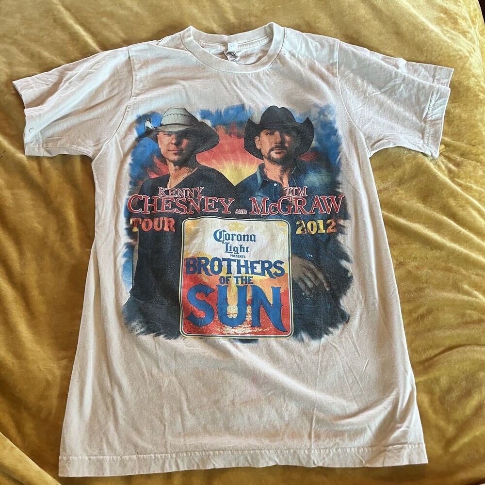 Kenny Chesney Tim McGraw ANVIL Men S Concert Tee Shirt Brothers of the Sun 2012